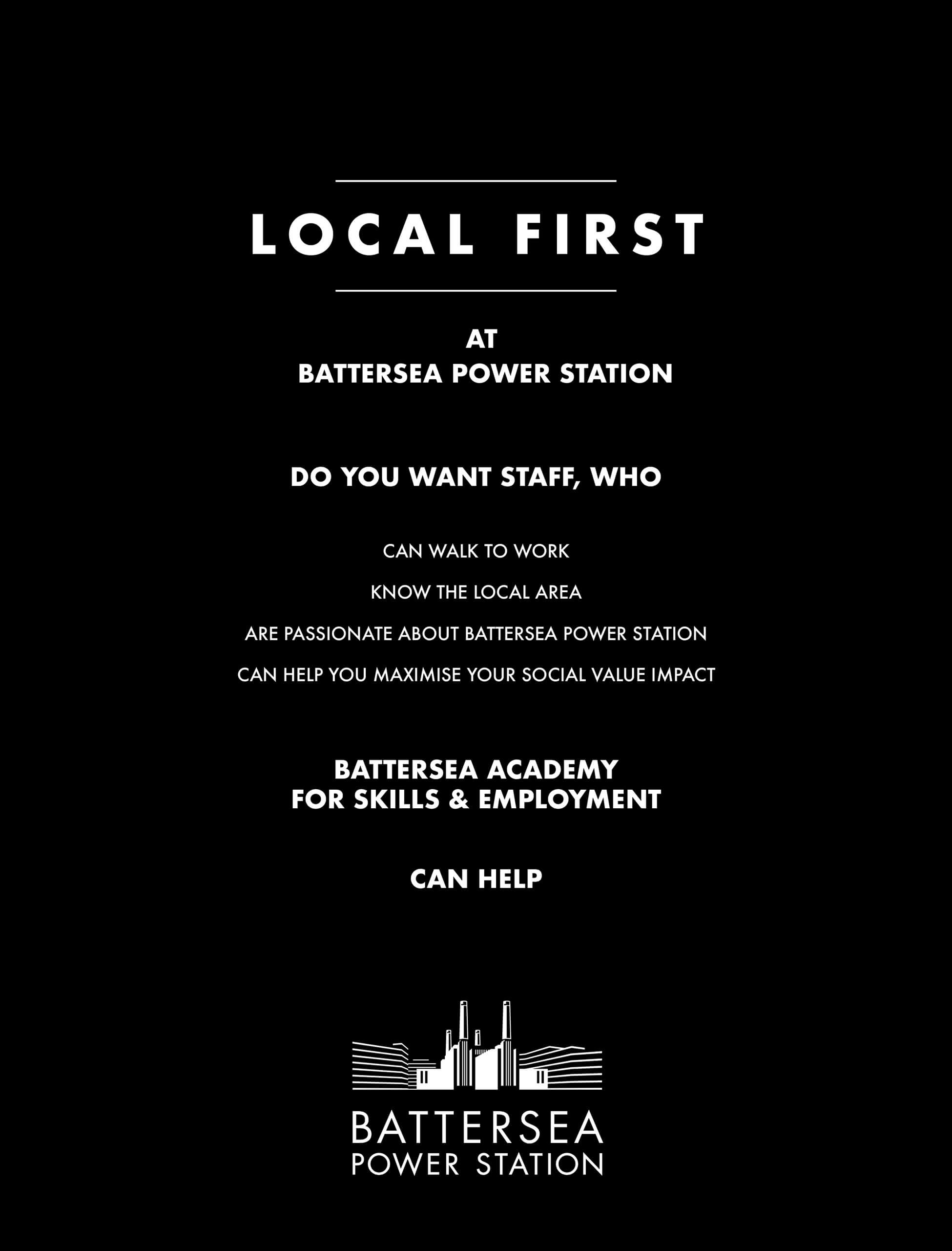 Local First Guide - Battersea Academy for Skills & Employment